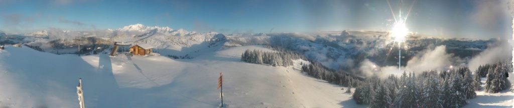  View from the Ban Rouge on evening of 8th Nov 2019